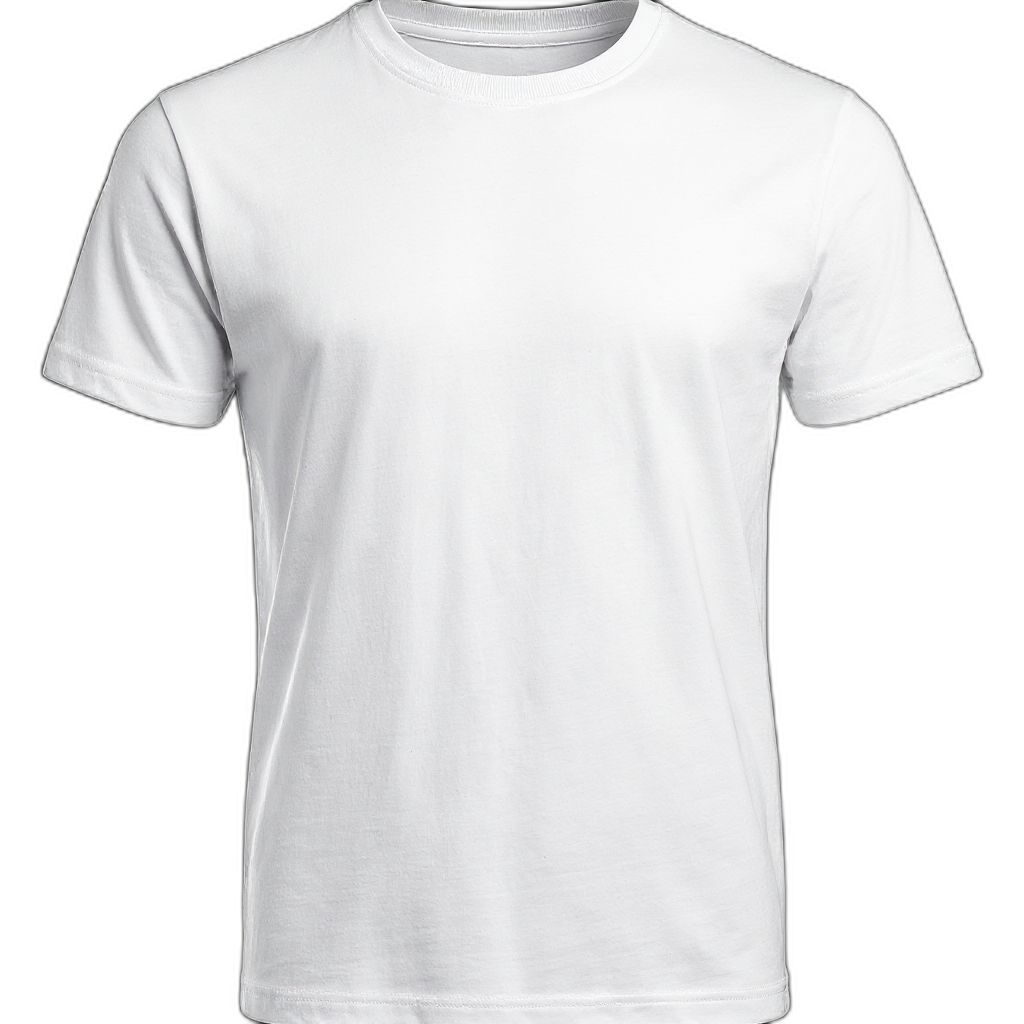 White short-sleeve crew-neck T-shirt used in the garment configurator example